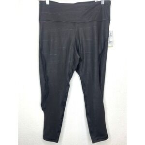 NEW Old Navy Ankle Compression Go-Dry Active Pants Black Leggings  Women's XL